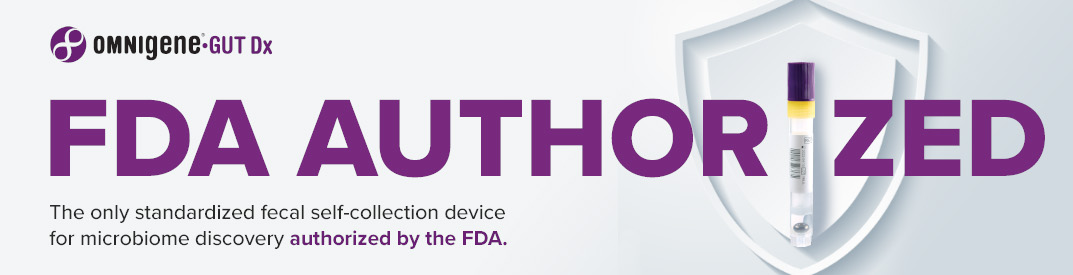 The only standardized fecal self-collection device for microbiome discovery authorized by the FDA